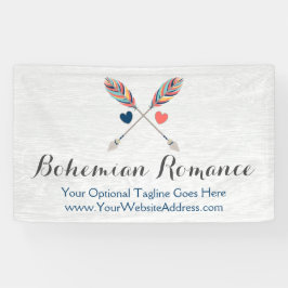 Bohemen kruiige pijlen op bijtende wood boho afbee spandoek