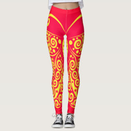 Bohemen Leggings met vlinderstijl