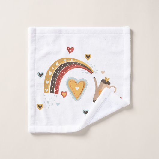 Bohemen - Liefde- en Rainbows Bad Handdoek (Wasdoekje)