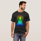 Bohemen Mandala | Spirituele Om New age T-shirt (Voorkant volledig)