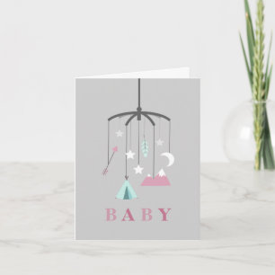 Bohemen mobiel Baby shower - Roze