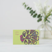 Bohemen Mode Business Profile Card Visitekaartje (Staand voorkant)