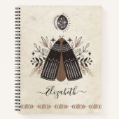 Bohemen mystieke mot notitieboek (Voorkant)