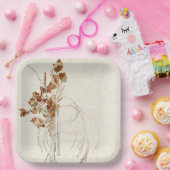 Bohemen Neutrale Waterverf Floral Paper Bord (Feest)