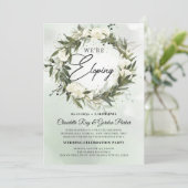 Bohemen Olijf met witte rozengroei Kaart (Staand voorkant)