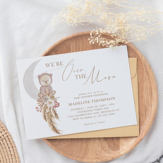 Bohemen over het Baby shower van het Beer van de m Kaart