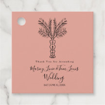 Bohemen palmboom met handtekening papierkraft