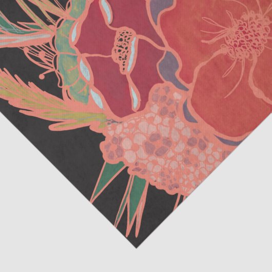 Bohemen partij Floral-weefselpapier Tissuepapier (Detail)