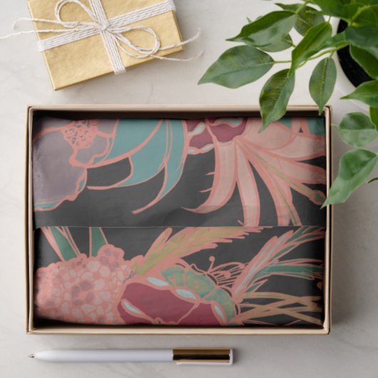 Bohemen partij Floral-weefselpapier Tissuepapier (Geschenk)