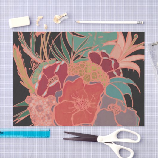 Bohemen partij Floral-weefselpapier Tissuepapier (Craft)