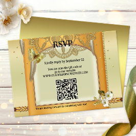 Bohemen QR Code Dreamweaver Weddenschap RSVP Kaart