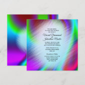 Bohemen Rainbow Design Wedding Invitting Kaart (Voorkant / Achterkant)