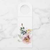 Bohemen Roos Weddenschap Wijn Etiket Fles Hanger L (Achterkant)