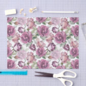 Bohemen  roze roze rozen bloempatroon tissuepapier (Craft)