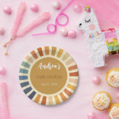 Bohemen Shower 70's Boho Sunshine Bohemian Papieren Bordje (Feest)