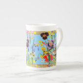  Bohemen Songbird Sky Blue Porselein Kop (Voorkant rechts)