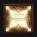 Bohemen Sparkle Jubileum Special Cadebox Cadeaudoosje<br><div class="desc">Unieke en stijlvolle Bohemen geïnspireerd - Uitstekende en elegante aangepaste bruiloft, Jubileum of verloving cadeau. Personaliseer je met namen, verjaardagsdatum en monogram of nummers - gemaakt in een prachtige, houten cadeaudoos om rimpetten en juwelen te bewaren voor je speciale keepsakes. Maakt een geweldig cadeau - vul de doos met mementos,...</div>
