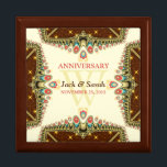 Bohemen Sparkle Jubileum Special Cadebox Cadeaudoosje<br><div class="desc">Unieke en stijlvolle Bohemen geïnspireerd - Uitstekende en elegante aangepaste bruiloft, Jubileum of verloving cadeau. Personaliseer je met namen, verjaardagsdatum en monogram of nummers - gemaakt in een prachtige, houten cadeaudoos om rimpetten en juwelen te bewaren voor je speciale keepsakes. Maakt een geweldig cadeau - vul de doos met mementos,...</div>