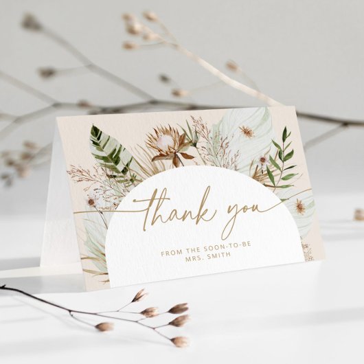 Bohemen strand vrijgezellenfeest bedankt je kaart