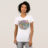 Bohemen Style Cat Face T-shirt (Voorkant volledig)