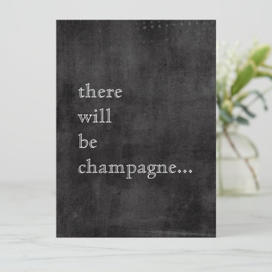 Bohemen Style New Years Cocktail Party Invitation Kaart (Staand voorkant)