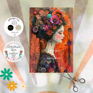 Bohemen Tapestry Hippie Decoupage Tissuepapier
