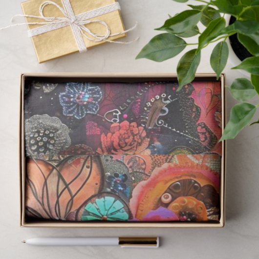 Bohemen Tapestry Hippie Decoupage Tissuepapier (Geschenk)