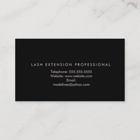 Bohemen Tattoo Hand Nail Art Salon Visitekaartje (Achterkant)