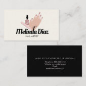 Bohemen Tattoo Hand Nail Art Salon Visitekaartje (Voorkant / Achterkant)