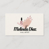 Bohemen Tattoo Hand Nail Art Salon Visitekaartje (Voorkant)
