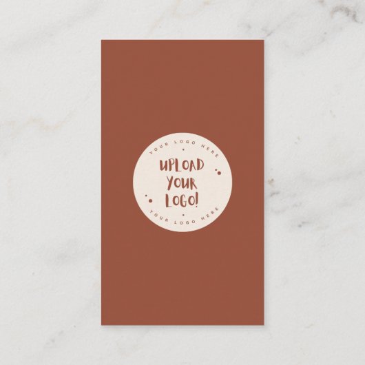 Bohemen Terracotta Logo verbindt met de Amerikaans Visitekaartje (Achterkant)