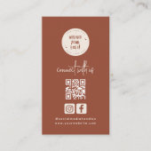Bohemen Terracotta Logo verbindt met de Amerikaans Visitekaartje (Voorkant)