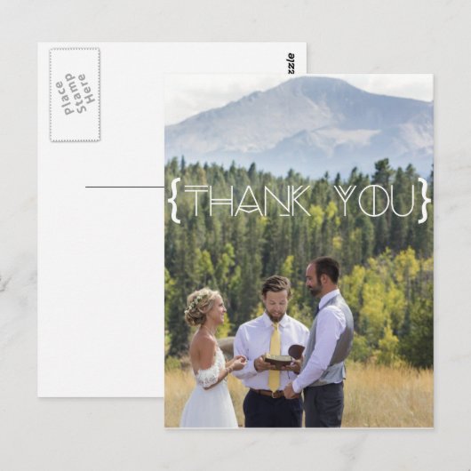 Bohemen Tribal Dank je Briefkaart (Voorkant / Achterkant)