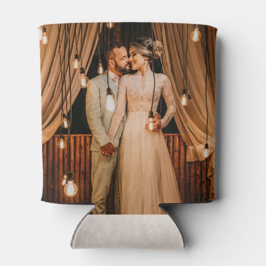 Bohemen Tropical Flowers Custom Weddenschap Favors Blikjeskoeler (Achterkant)