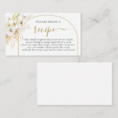 Bohemen Tropical Vrijgezellenfeest Recipcard Informatiekaartje (Voorkant / Achterkant)