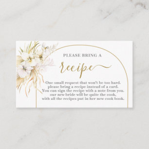 Bohemen Tropical Vrijgezellenfeest Recipcard Informatiekaartje