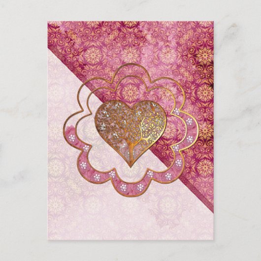 Bohemen Valentijn Whimsey 3D Briefkaart (Voorkant)