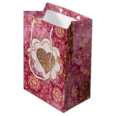 Bohemen Valentijn Whimsey 3D VALENTIJNSE WEDDINGS Medium Cadeauzakje (Voorkant Gekanteld)