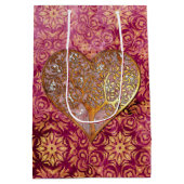 Bohemen Valentijn Whimsey 3D VALENTIJNSE WEDDINGS Medium Cadeauzakje (Achterkant)