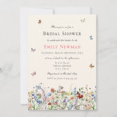 Bohemen Vrijgezellenfeest van wilde bloemen en vli Kaart (Voorkant)