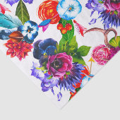 Bohemen Waterverf bloemen deer Antlers bladeren Tissuepapier (Detail)