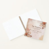 Bohemen Waterverf Floral Flower Fall Wedding Notitieboek (Binnen)