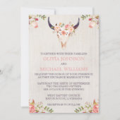 Bohemen Waterverf Huid bruiloft Uitnodigingen (Voorkant)