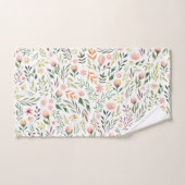 Bohemen Waterverf Leaves en Flowers Bad Handdoek (Handdoek)