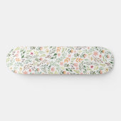 Bohemen Waterverf Leaves en Flowers Persoonlijk Skateboard (Horizontaal)