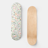 Bohemen Waterverf Leaves en Flowers Persoonlijk Skateboard (Voorkant)