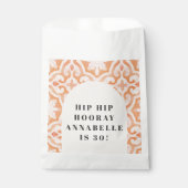 Bohemen waterverf pastel moroccan pap bedankzakje (Voorkant)