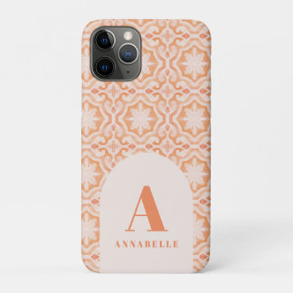 Bohemen waterverf pastel moroccan perzikroze Case-Mate iPhone case