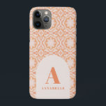 Bohemen waterverf pastel moroccan perzikroze Case-Mate iPhone case<br><div class="desc">Moderne bohemische roze en roestpastelhoofdtelefoonbehuizing. Marokkaans geïnspireerd pastelpastelroze oranje vormgeving Deel van een collectie.</div>