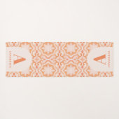 Bohemen waterverf pastel moroccan perzikroze yogamat (Achterkant (horizontaal))